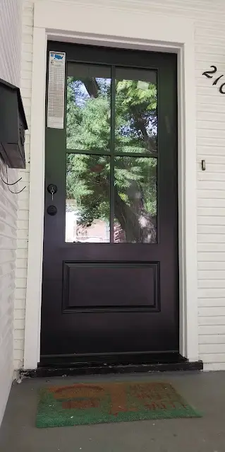 Front door replacement completed by licensed handyman in Sacramento County